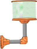 LED_O wall-bracket mount detail